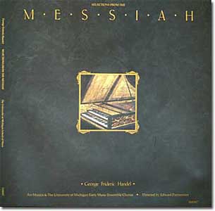 Album cover for performance of Handel's Messiah with original orchestration 