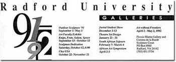 Ads for paper talk, gallery exhibits and UMI research collections 