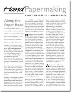 Hand Papermaking proposals