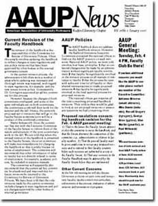 Design for Radford University American Association of University Professors 
