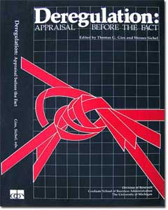 Dust jacket for Deregulation appraisal by UM Business School