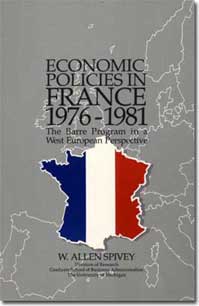 Cover for Economic Policies in France published by the School of Business Administration at The University of Michigan 