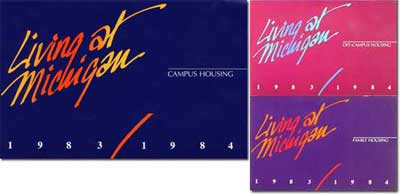 BRochures Living at Michigan for university housing 