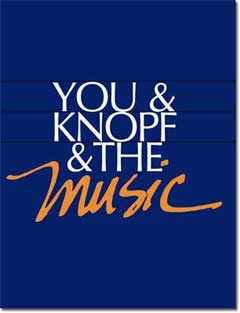 Booklet cover for Music publication by Knopf 