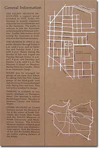 Maps for Kelsey Museum brochure 