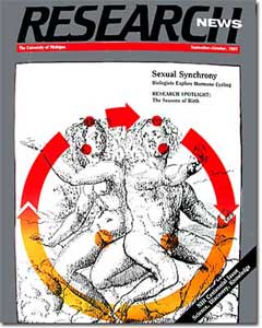 Illustration and design for Research News issue on Sexual Synchrony 