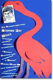 Posters for  a lecture by Stephen Jay Gould at the University of Michigan
