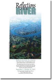 Poster for exhibit of Art from the New River Radford VA