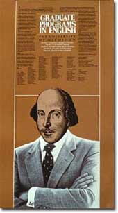 Poster for graduate studies in English at The University of Michigan