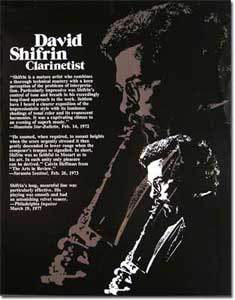 Flyer for David Shifrin, clarinetist