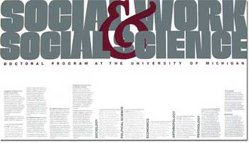 Recruitment poster for Social Work and Social Science at The University of Michigan